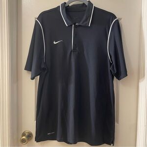 Nike Men's Black Dri-Fit Polo Shirt